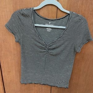 American Eagle soft & sexy striped v-neck shirt
